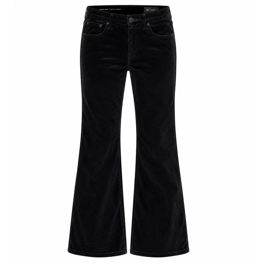 AG Alexxis Boot High Rise Vintage Fit Velvet Pants Womens Size 31 Black Western